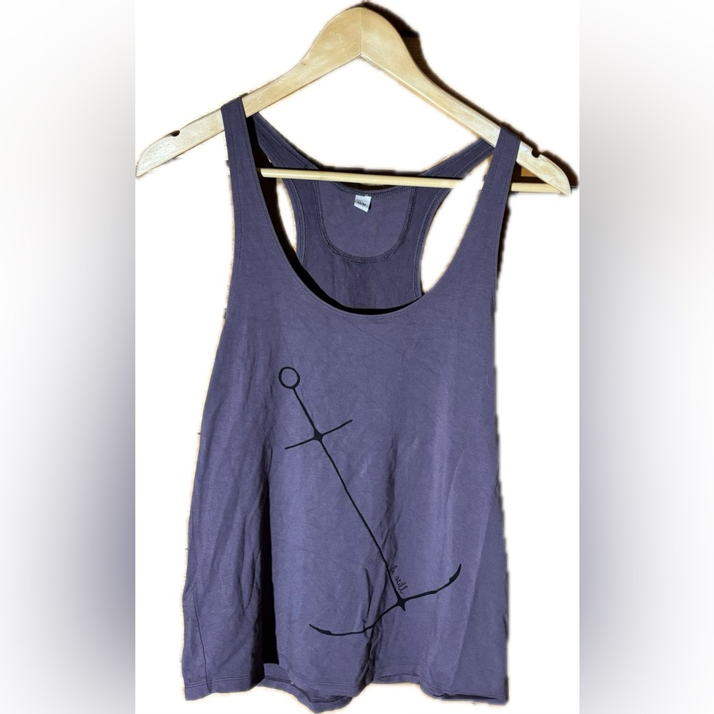Bamboo Be Still Anchor Print Tank Top